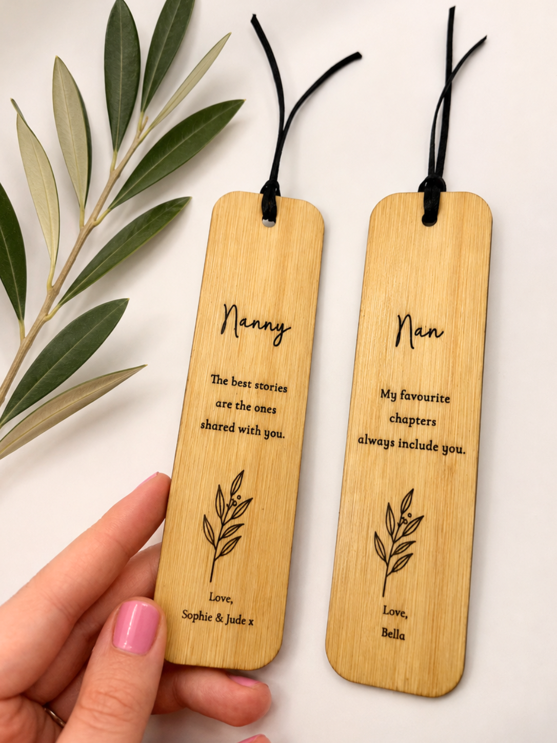 Personalised Bamboo Bookmark