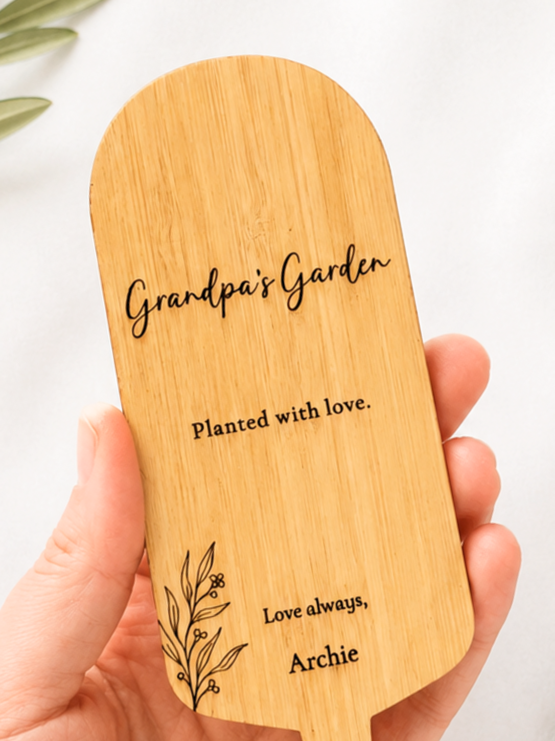Personalised Garden Plant Stake