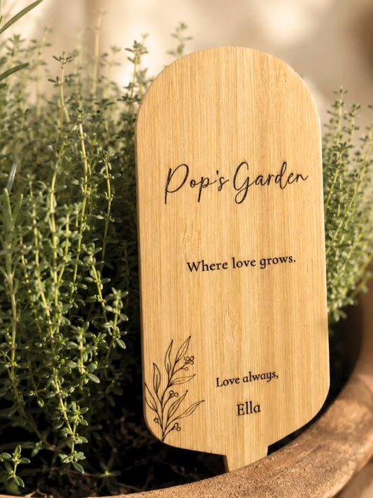 Personalised Garden Plant Stake