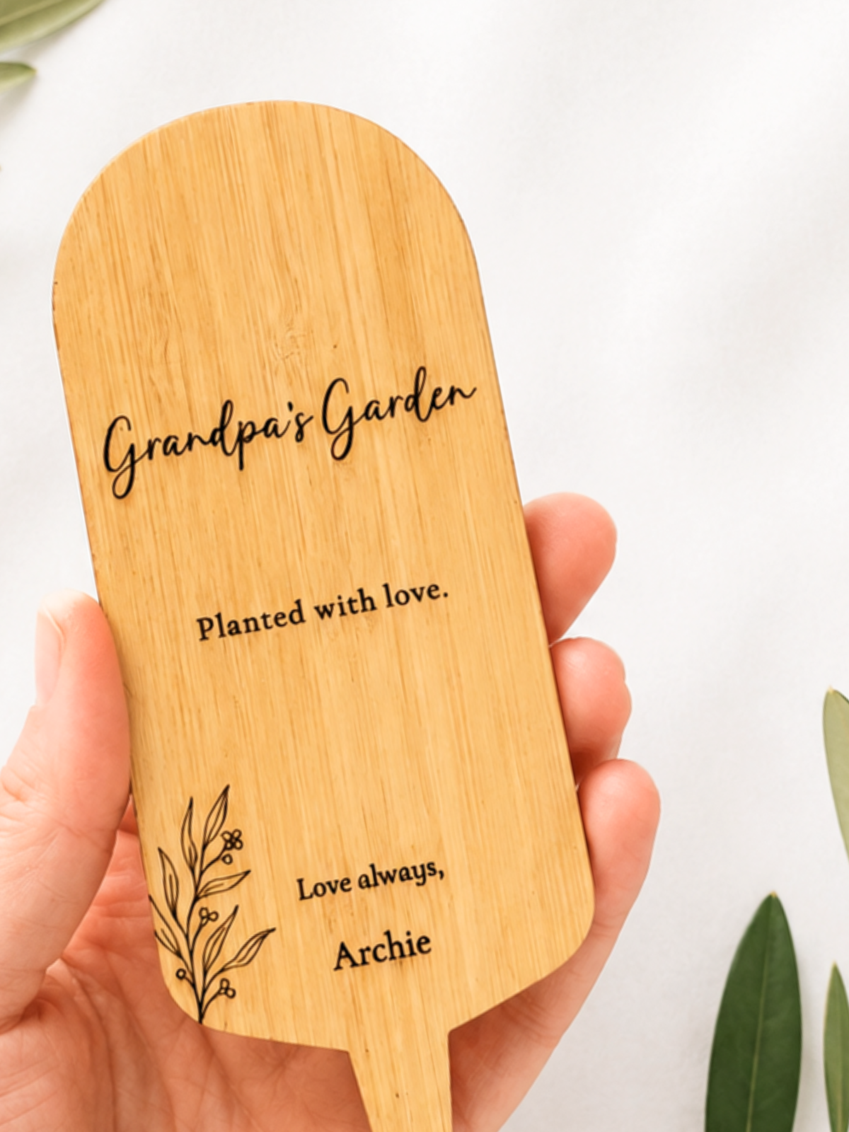 Personalised Garden Plant Stake