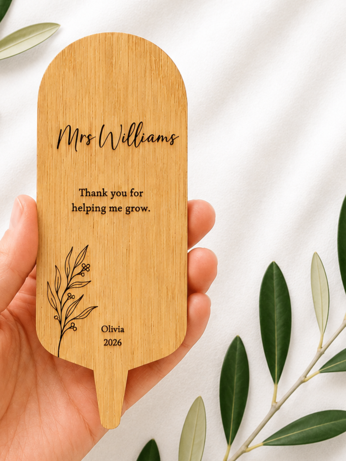 Personalised Teacher Plant Stake