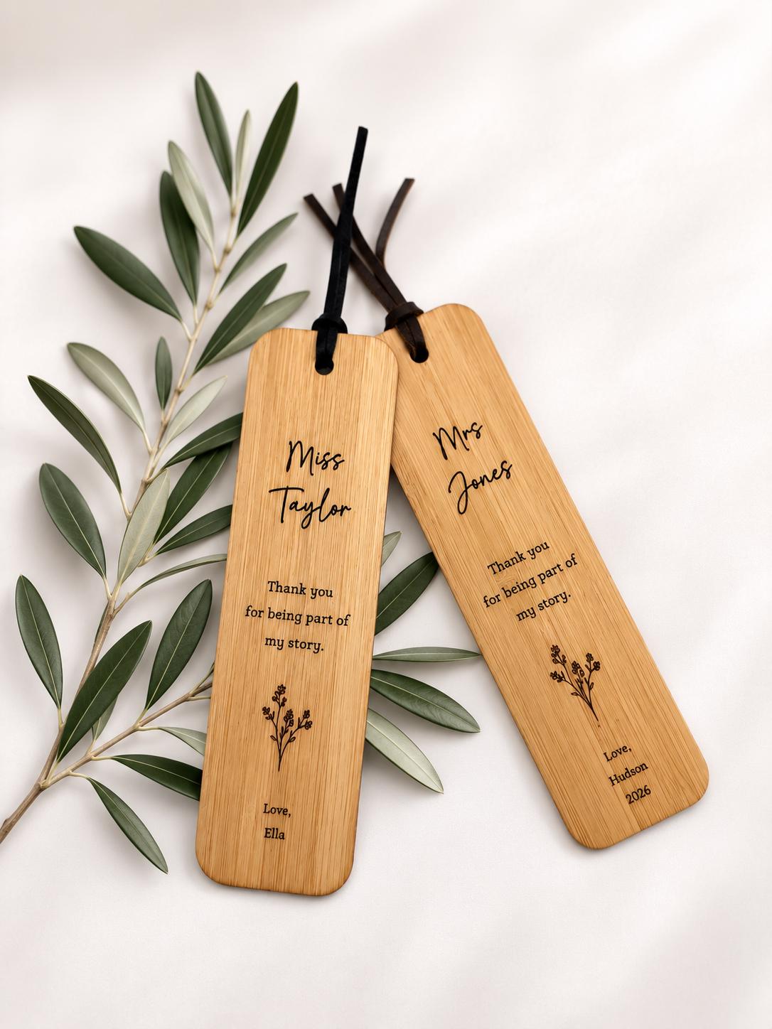 Personalised Teacher Bookmark