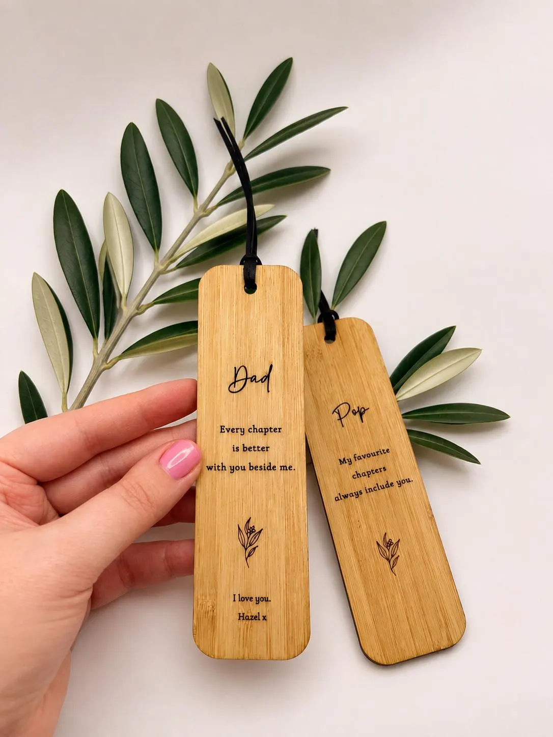 Personalised Bamboo Bookmark
