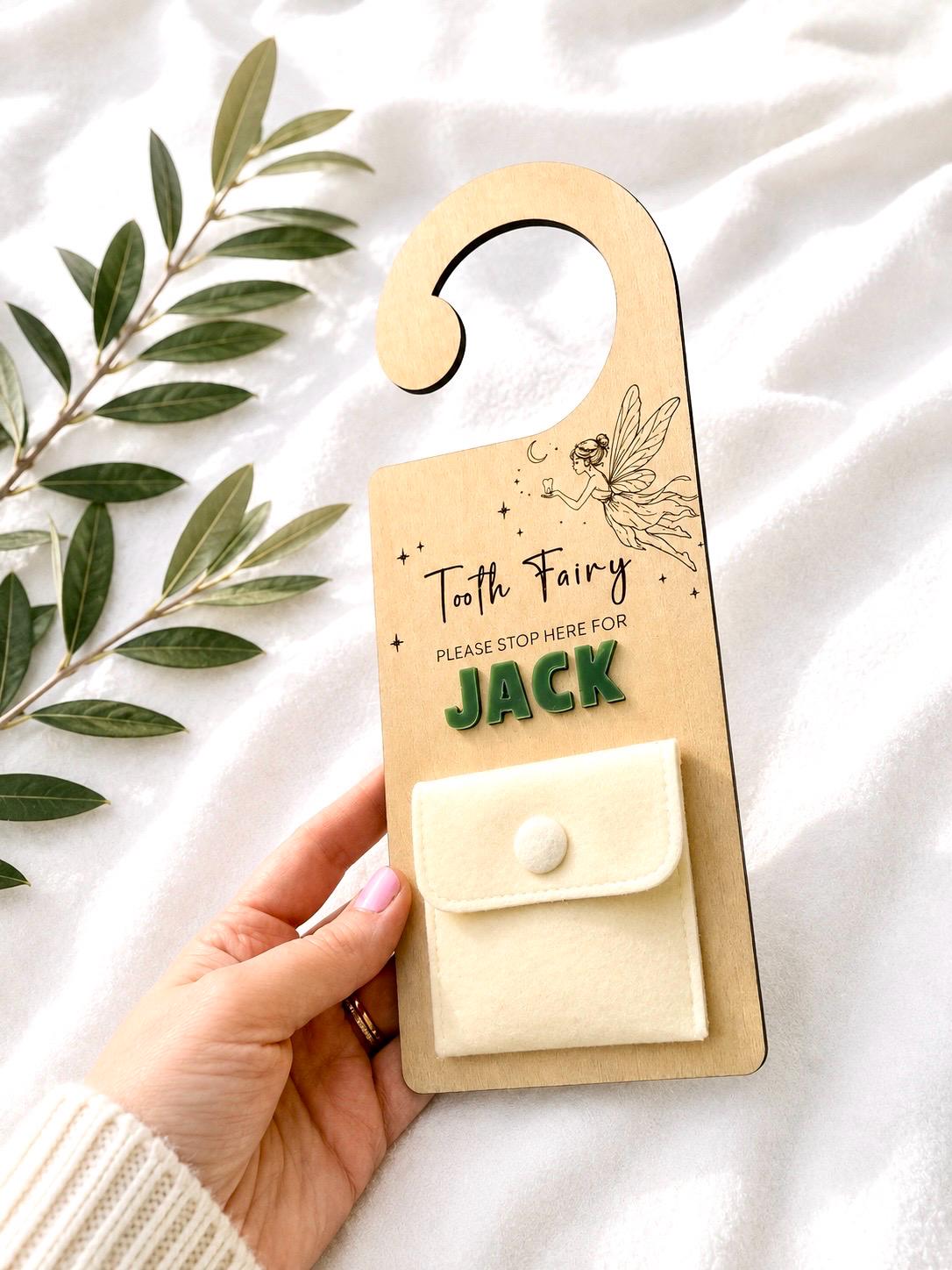 Personalised Tooth Fairy Door Hanger