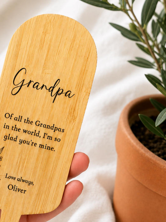 Personalised Bamboo Plant Stake